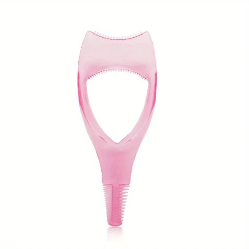 Modello applicatore mascara 3 in 1 con protezione e custodia per piegaciglia, supporto per eyeliner, aiuto per ciglia, trucco per strumenti per il disegno delle sopracciglia
