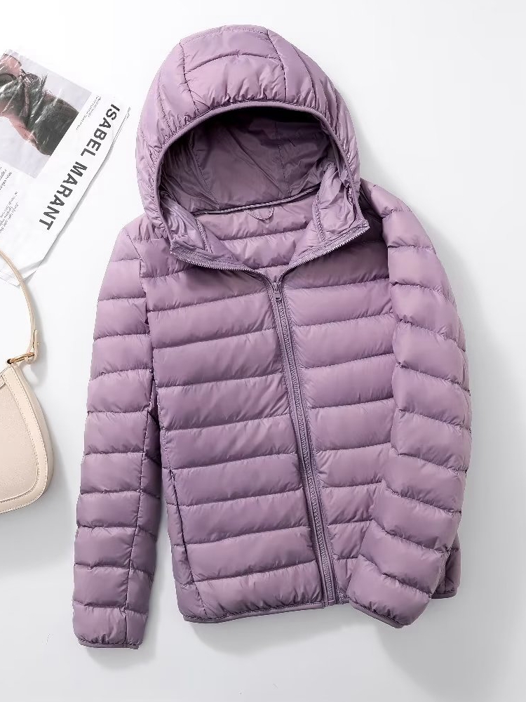 NewBang 7XLลงเสื้อแจ็คเก็ตผู้หญิงHooded Ultra Lightลงเสื้อแจ็คเก็ตผู้หญิงPlus FeatherฤดูหนาวบางWarm Windbreaker Coats