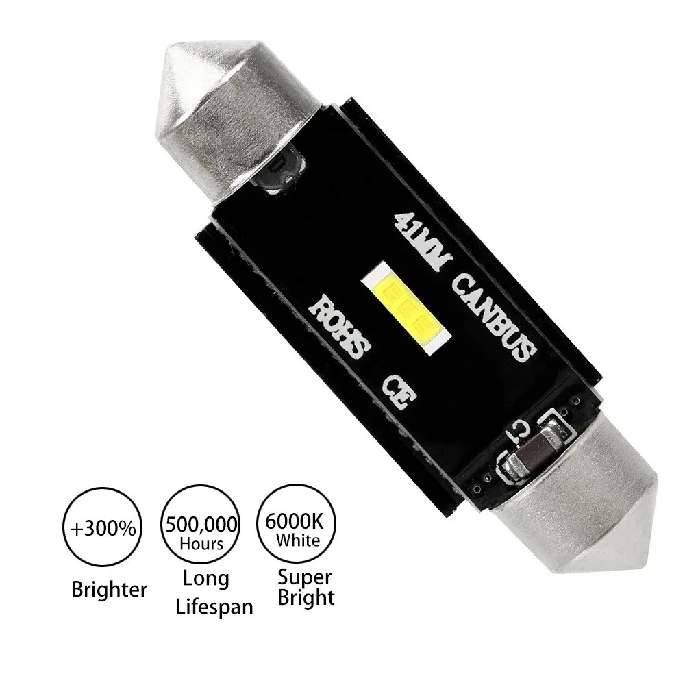 Lampe de Signalisation LED C5W CSP 1860, Ampoule Canbus 31mm 36mm 39mm 41mm, Lumière Feston C10W, Lumière breton de Lecture Intérieure existent, 2 Pièces