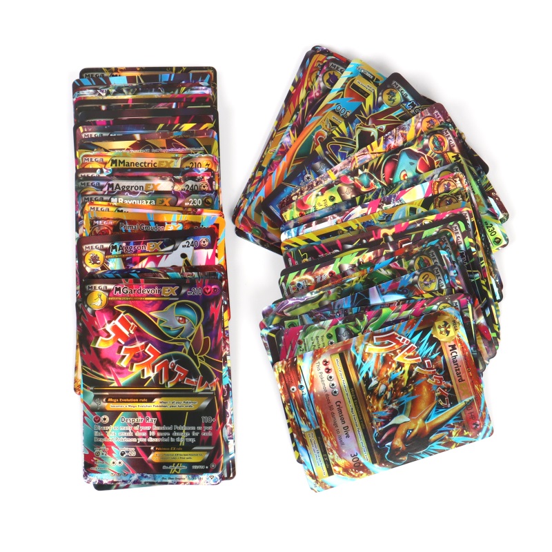 60/100Pcs Pokemon Karten Glänzende MEGA GX Vmax TAG EX Proxy Sammlung Karten Spielzeug Kinder Geschenk Englisch version