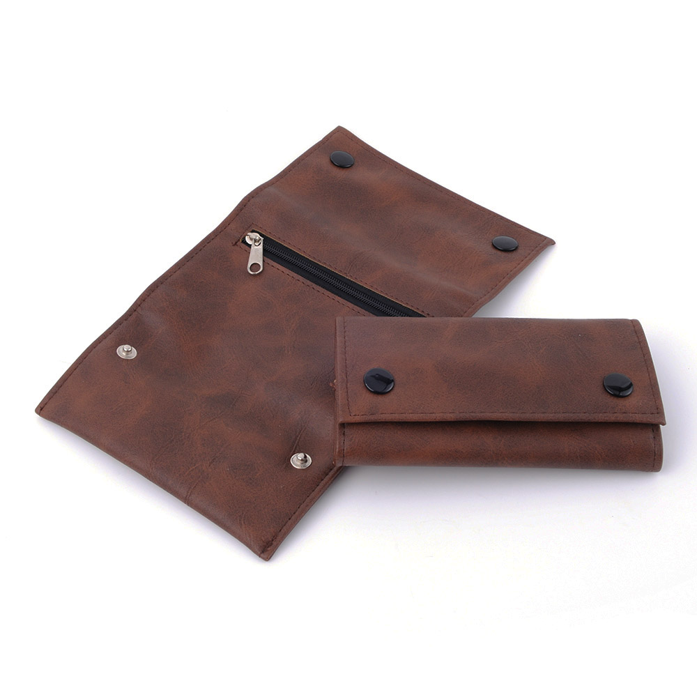 Leather Tobacco Pouch Bag Wallet Bag Tobacco Herb Bag Pouch Case Portable Smoking Pipe Cigarette Rolling Papers Storage Bag