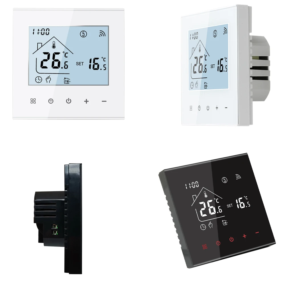 Minco Wärme Neue M4A Samrt Wifi Tuya Thermostat Temperatur Controller LCD Display Für Elektrische Boden Heizung/Wasser/Gas kessel