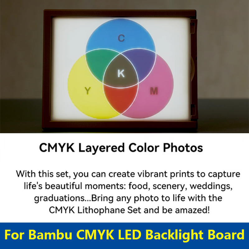 Per Bambu CMYK Scheda di retroilluminazione a LED USB C CMYK Kit scheda di retroilluminazione di stampa 3D CMYK LED Scheda di retroilluminazione al litio per laboratorio Bambu