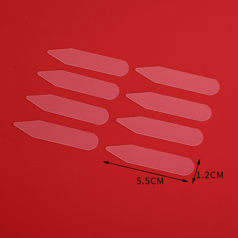 ชิ้นส่วนเข้ามุมปลอกคอ 200 ชิ้น สีขาว ปลอกคอไม่เปลี่ยนรูป