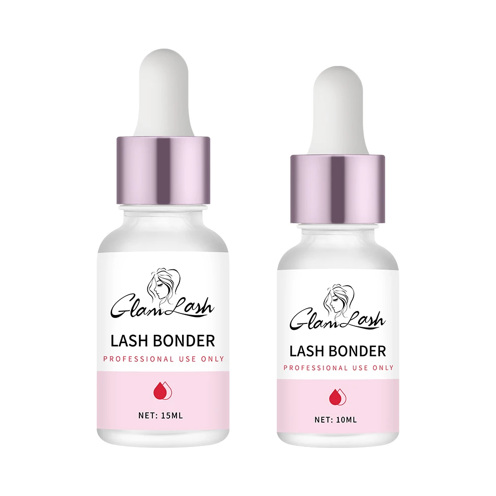 GLAMLASH 10ml/15ml agente fijador Super Bonder para extensiones de pestañas Primer para pegamento de pestañas ayuda adhesivo para pestañas