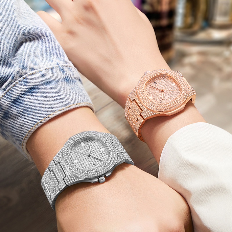 หรูหราแฟชั่น Casual Men นาฬิกา Big Dial สแตนเลสสตีลปฏิทินนาฬิกาข้อมือควอตซ์ CLASSIC TOP ยี่ห้อชายนาฬิกา 2024