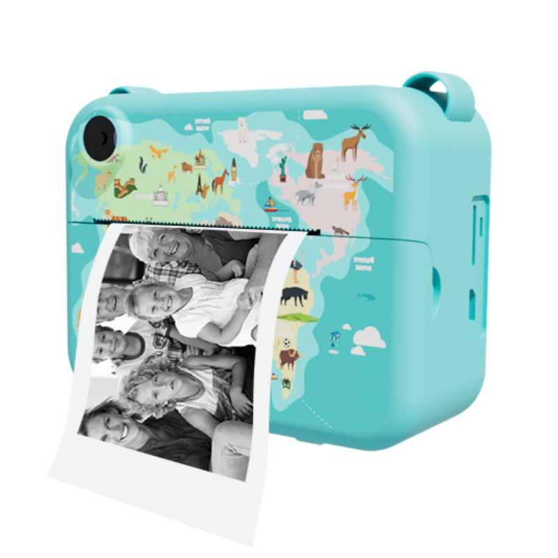Câmera digital infantil para fotografia, mini impressora portátil térmica instantânea, foto, câmera infantil, vídeo, brinquedo educacional, presente