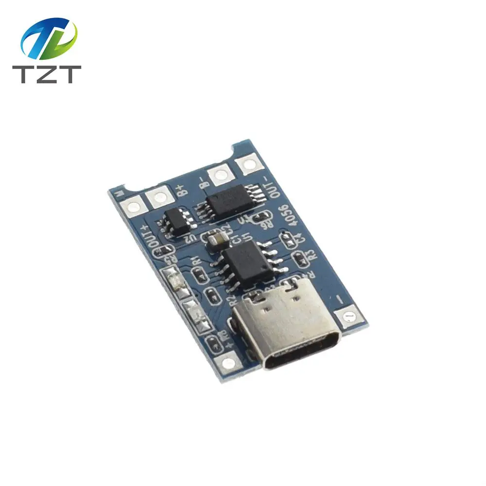 1 Chiếc TZT 5V 1A Loại C USB 18650 Pin Lithium Sạc Ban Sạc Mô Đun + Bảo Vệ Kép chức Năng Tốt