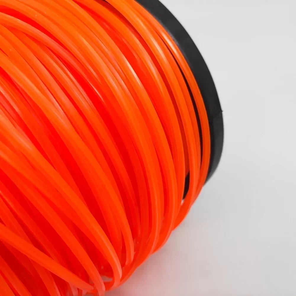 2.4mm Brush Cutter Sharp Rope Grass Mower Pentagram Nylon Mowing Trimmer Line Trimmer Head String Grass Trimmer Roll Line Garden