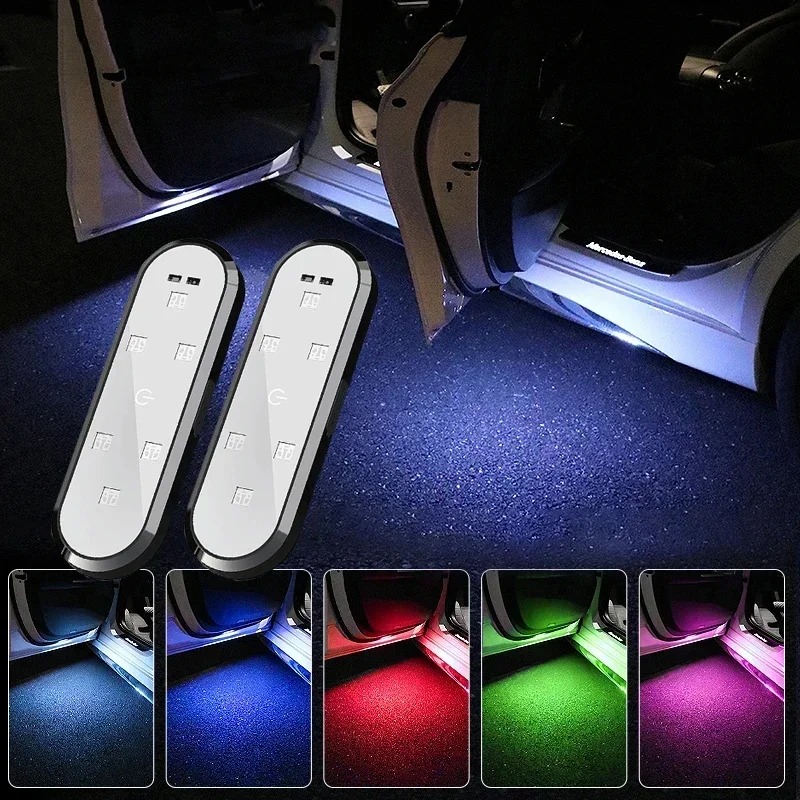Autodeurverlichting LED Welkom Licht Magnetische bediening USB Opladen Auto Open Deur Veilig Anti-collision Noodsignaallamp