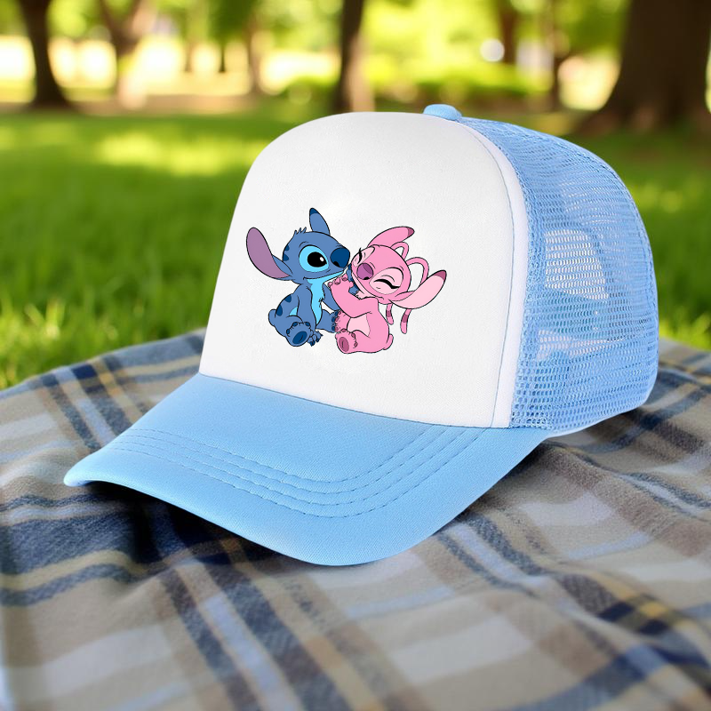 Gorra de béisbol de punto para niños y niñas, protección ajustable, sombrero de sol de malla con estampado de hip-hop informal unisex, sombrero clásico de algodón con visera
