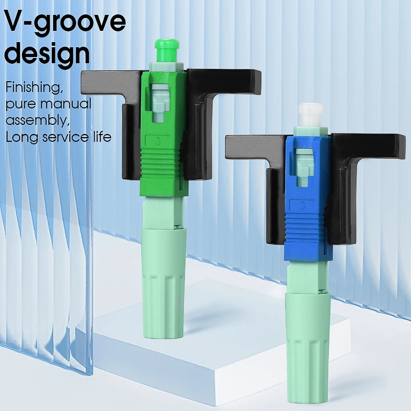 High-quality Optical Fiber Quick Connector Single Mode SCUPC/SCAPC Leather Fiber Optic Cable Cold Splicing Fast Connector Tools