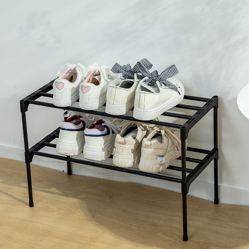 Dustproof Household Shoe Cabinet, Espessado e Durável, Sala Chinelos e Botas Rack de Armazenamento, Montagem Simples, 2 Camadas