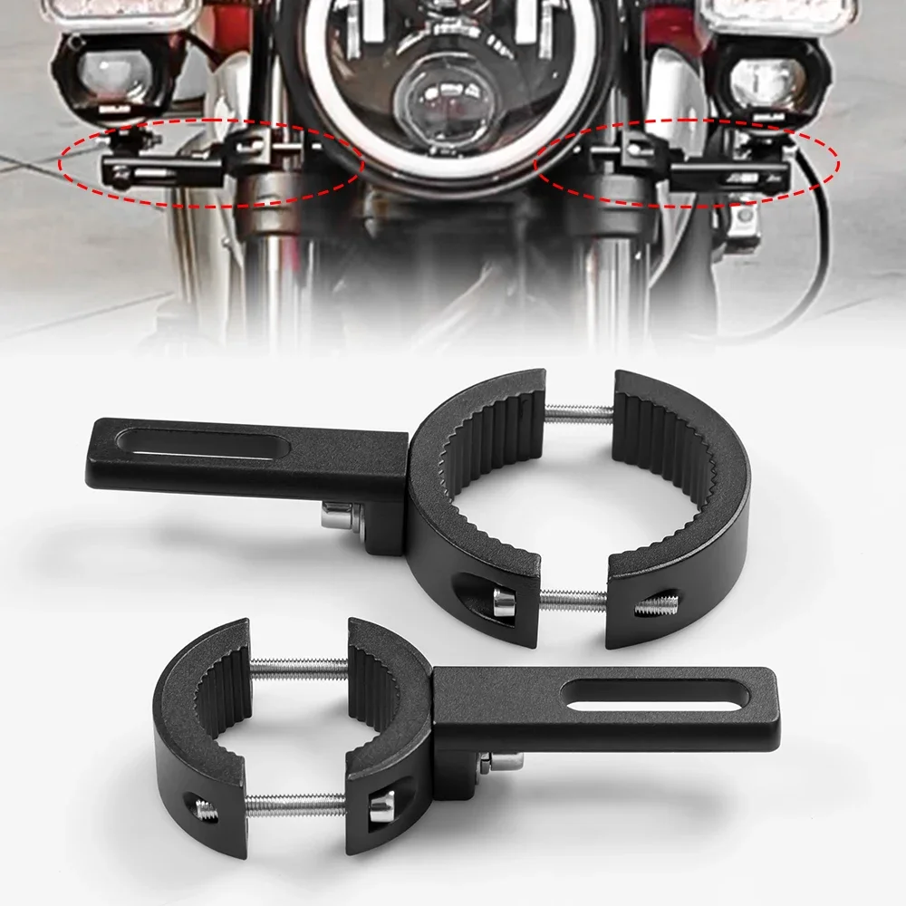 Soportes universales de montaje para faros de motocicleta, abrazadera de horquilla, accesorio de mantenimiento de motocicleta, 38mm-60mm/20mm-38mm, 1/2 ud.