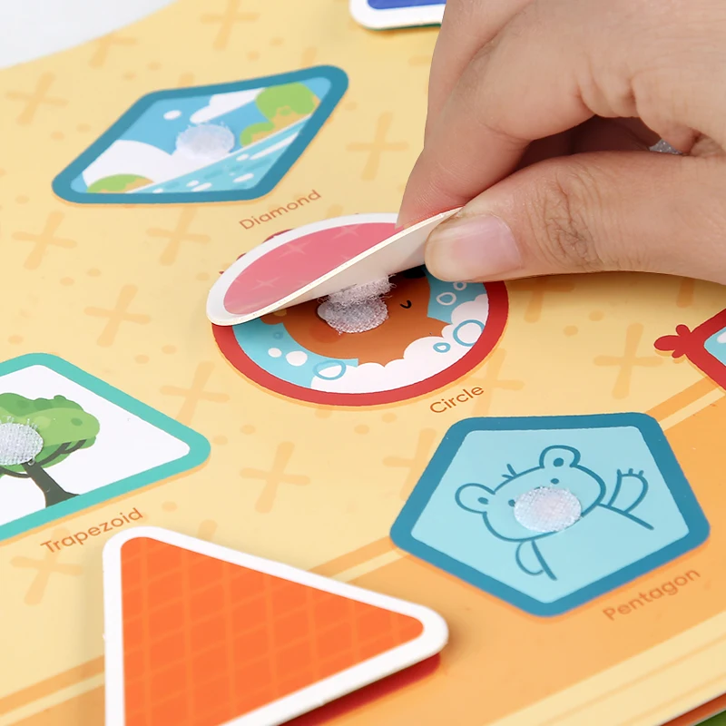 Montessori Baby Busy book My First Quiet Book Paste Early Learning Education Toy Children Toy Matching Game for Babies