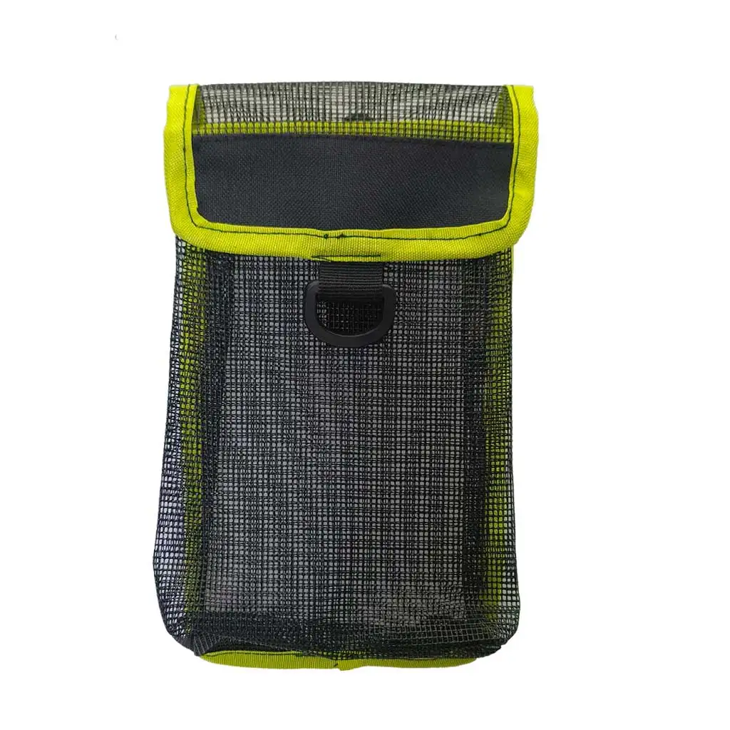 Scuba Diving SMB Storage Bag Tech Cave Diving Signal Tub Reel Snap Sausage Buoy Diver Safety Marker Buoy Mesh Carry Pouch