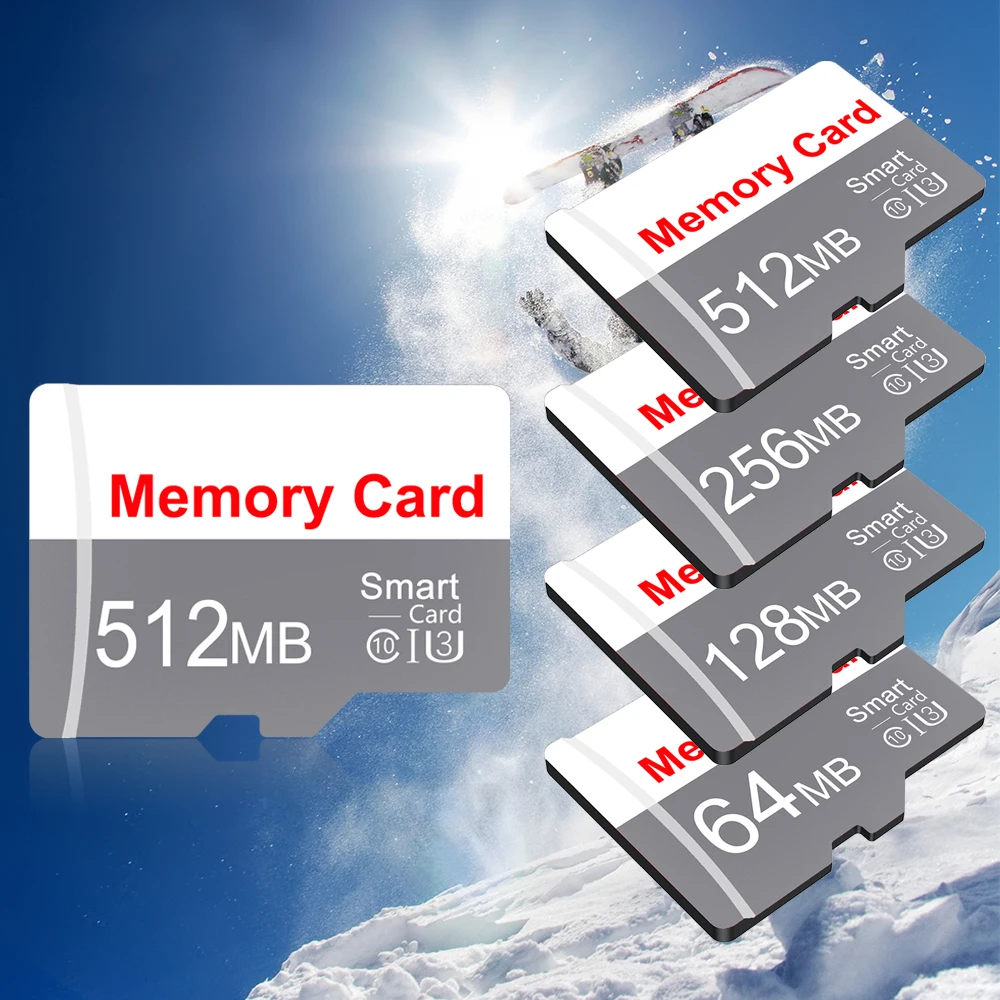 Tarjeta de memoria TF de pequeña capacidad para CCTV o cámara Clase 10, tarjeta de memoria de alta velocidad, 64M, 128M, 256M, 512M