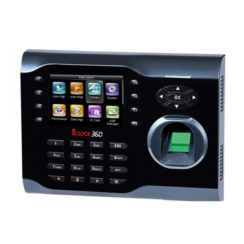 Iclock360 Speed TCP/IP биометрический регистратор посещаемости по отпечаткам пальцев система Linux 3-дюймовый цветной экран часы