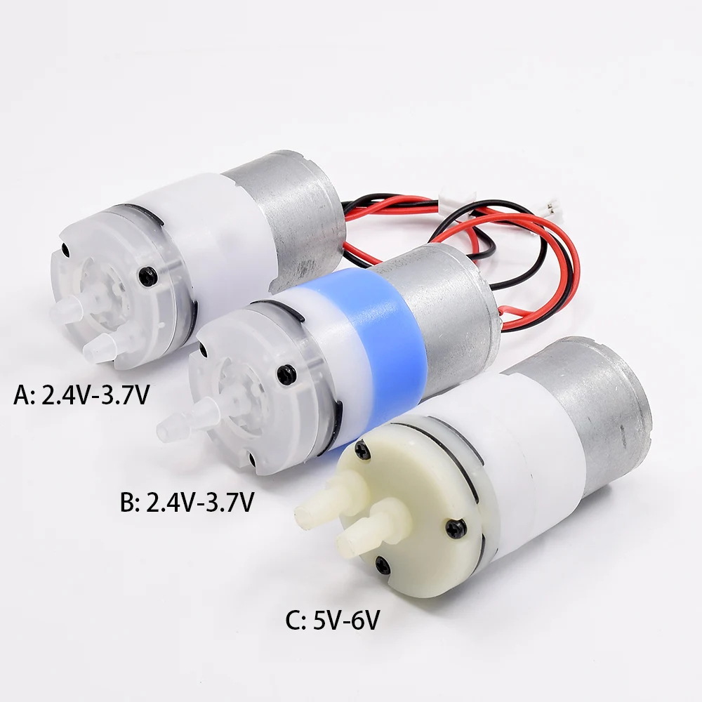 Dc 3v 3.7v 5v 6v mini 310 bomba de água de diafragma do motor pequena micro bomba de sucção autoescorvante dispensador de água para animais de estimação bomba umidificador