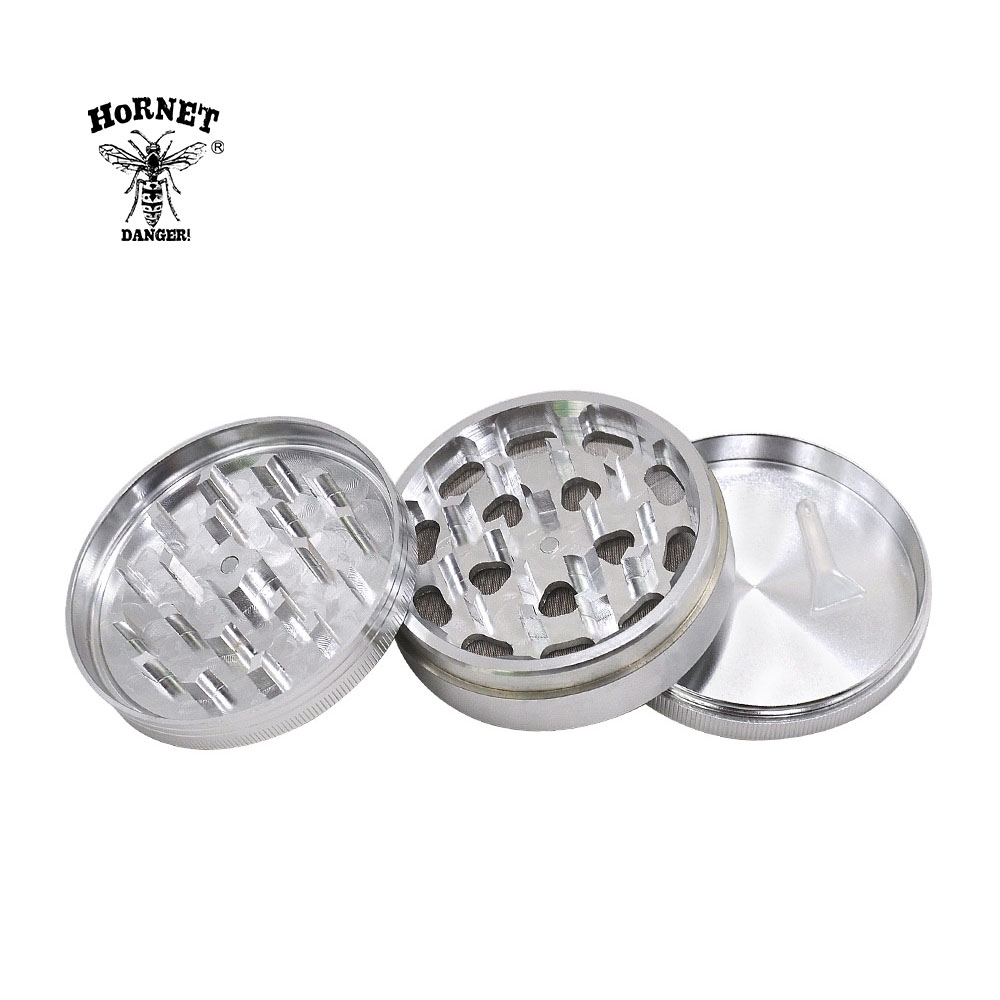 Logam Aluminium Ramuan Molinillo 75 MM 3 Lapisan Tembakau Molinillo dengan Berlian Tajam Gigi Herbal Penghancur Miller Moegres Erva