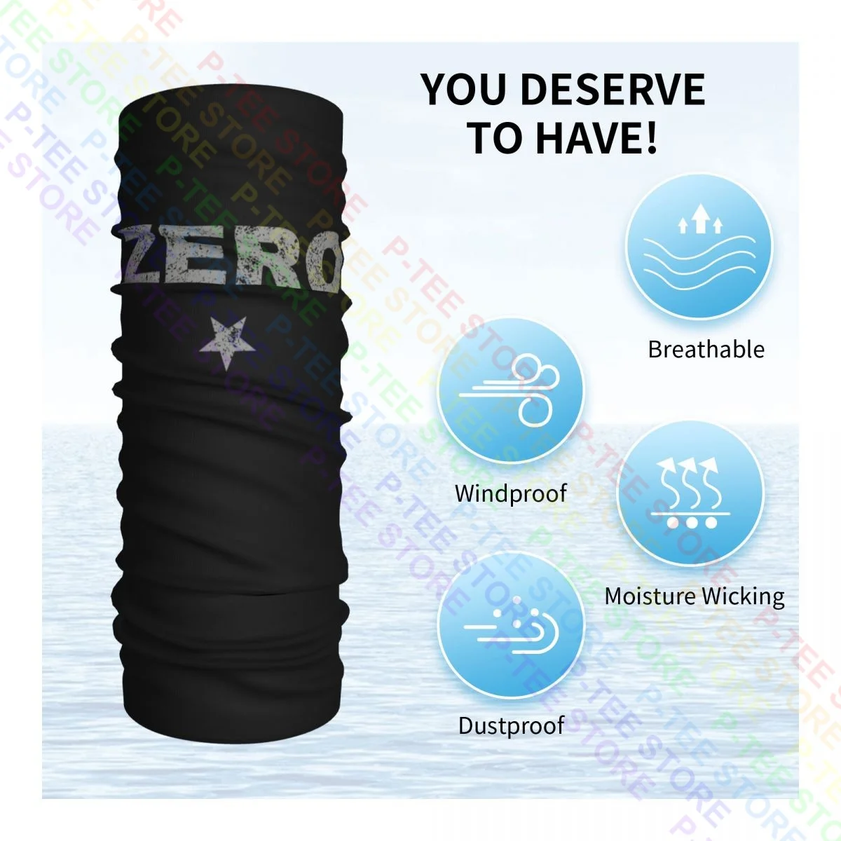 The Smashing Pumpkins Zero Distressed Packaged Neck Gaiter Bandana Scarf Face Mask Summer Cycling Neck Warmer