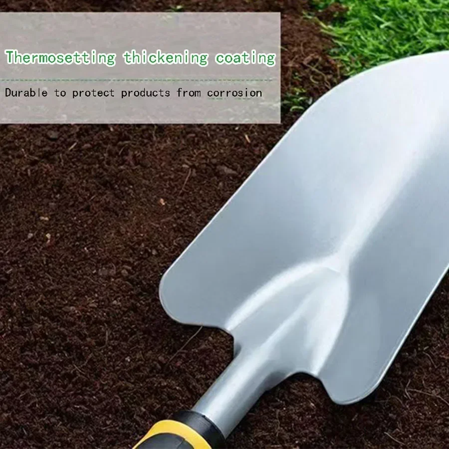 เครื่องมือปลูกต้นไม้ Hoe Spade Dual-Purpose สวน 4 ชิ้นกลางแจ้งขุดและกําจัดวัชพืชเครื่องมือขนาดเล็กพลั่วกระถางต้นไม้
