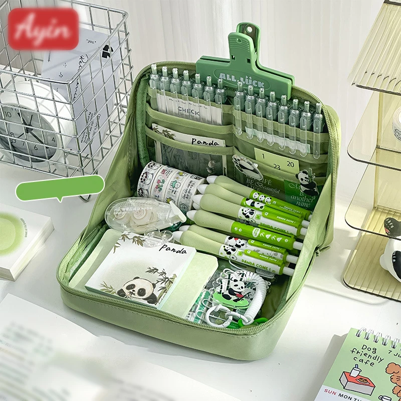 12 Layers Large Capacity Pencil Case Good Looking Multifunctional Classification Storage Stationery Storage Bag 1pc