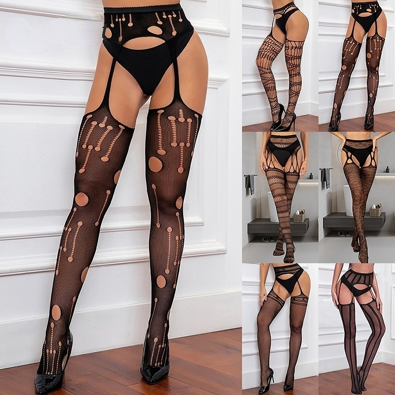 13 Phong Cách Gợi Cảm Nữ Đen Cổ Với Bộ Thắt Lưng Cao Cấp Cá Lưới Thun Quần Âu Quần Hoa Dài Phối Lưới Ren vớ