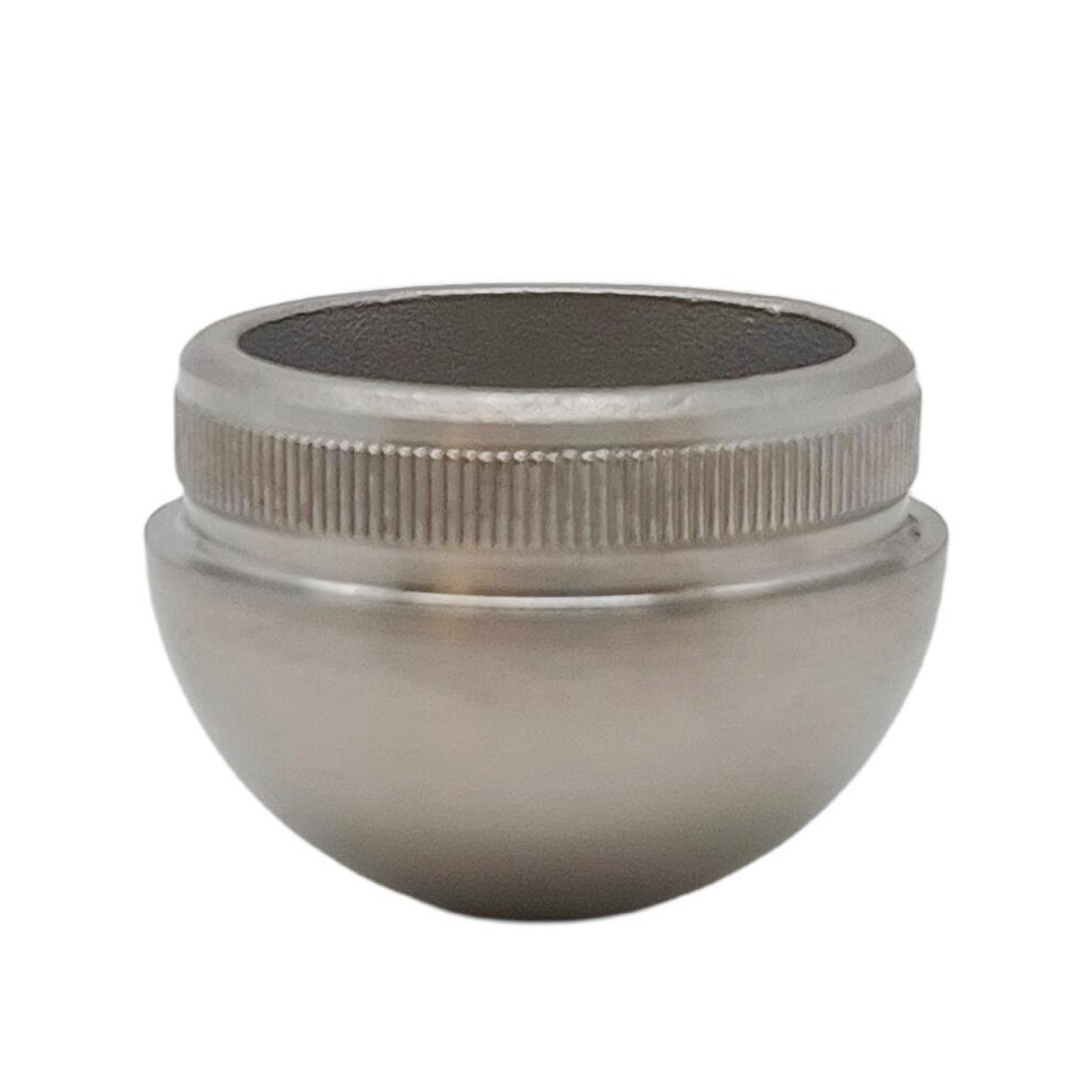 304 Stainless Steel 42.4mm Stair Railing Staircase Balustrade balcony Ball shape Handrail End Cap