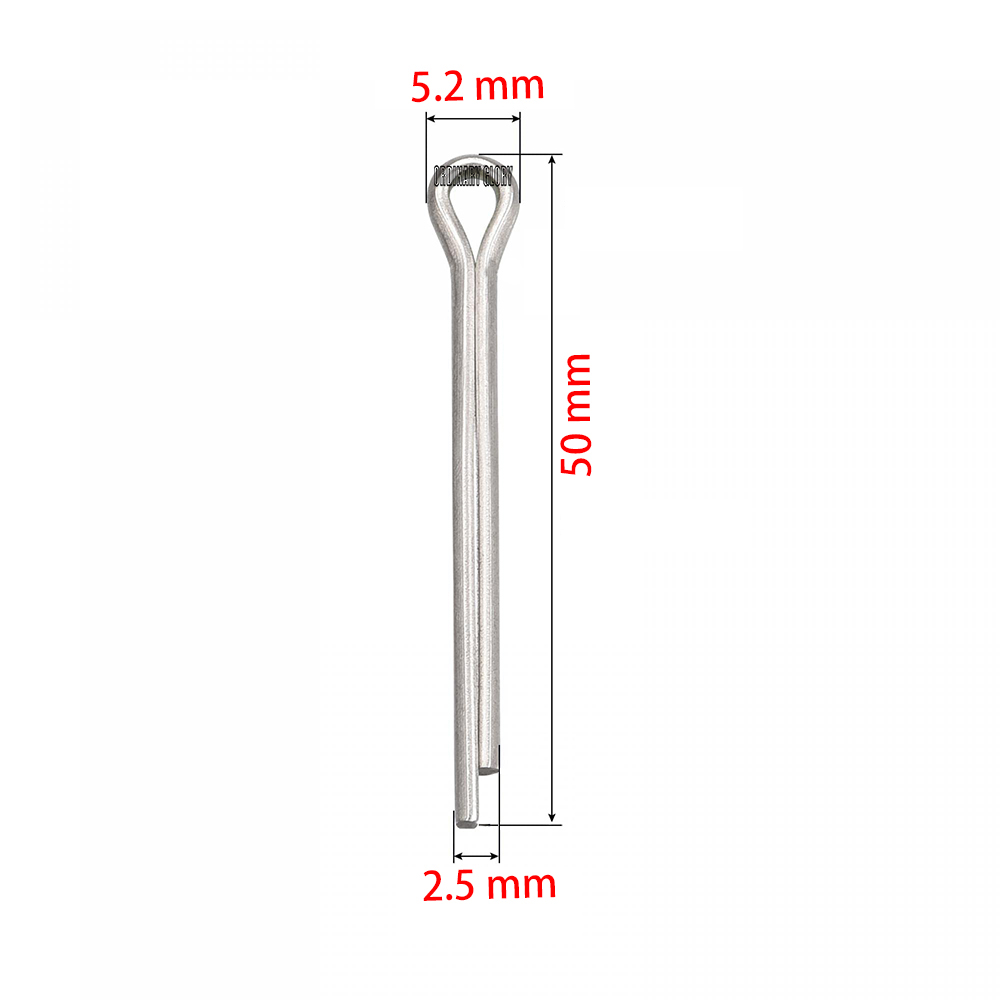 10 個プロペラ割りピン 2.5*50 ミリメートル 316L ステンレス鋼ヤマハホンダマーキュリースズキトーハツ船外機プロペラ Pi