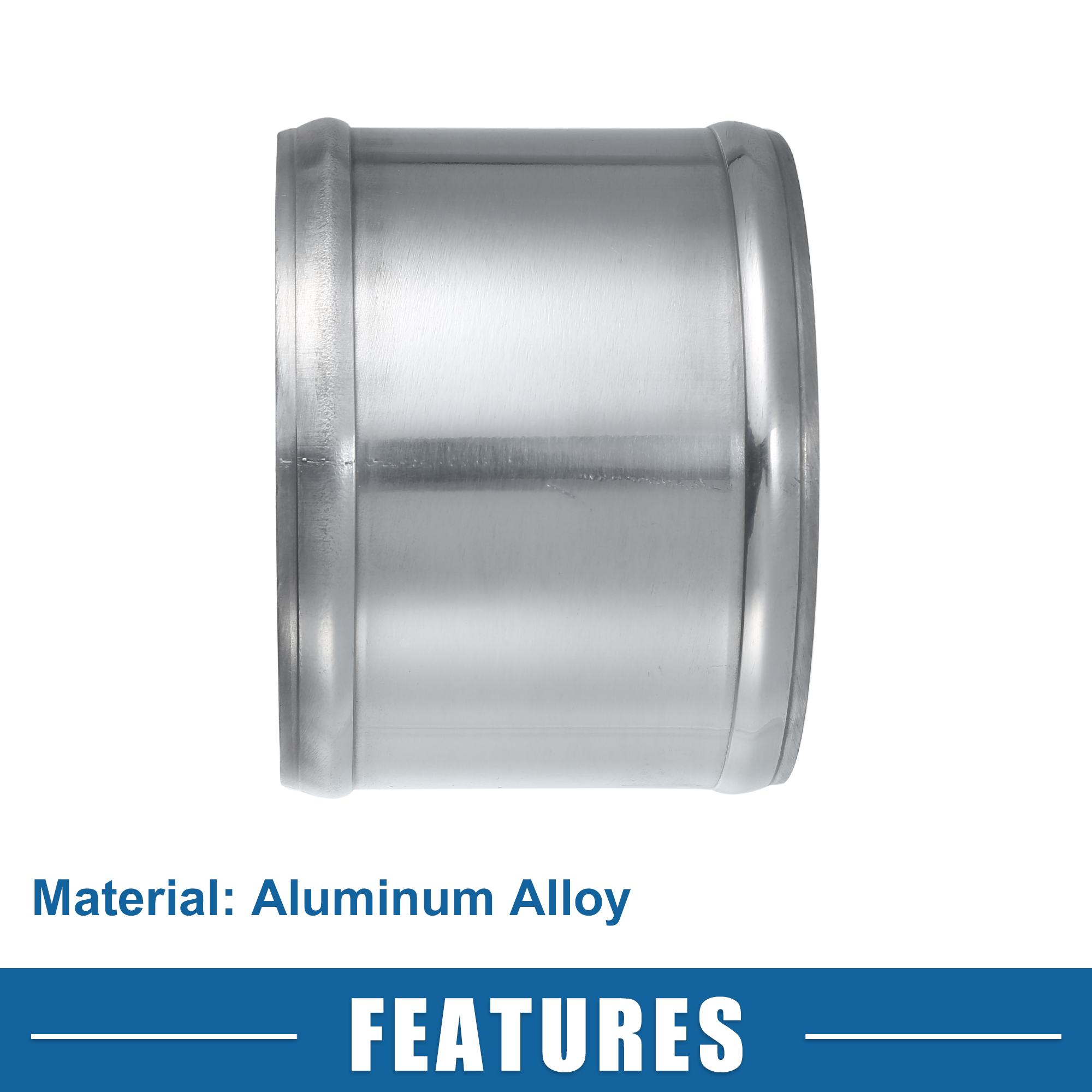 UXCELL 27 ミリメートル-97 ミリメートル ID 32 ミリメートル-102 ミリメートル外径カーアダプタージョイナーパイプユニバーサル 76 ミリメートル長コネクタチューブアダプターアルミ合金