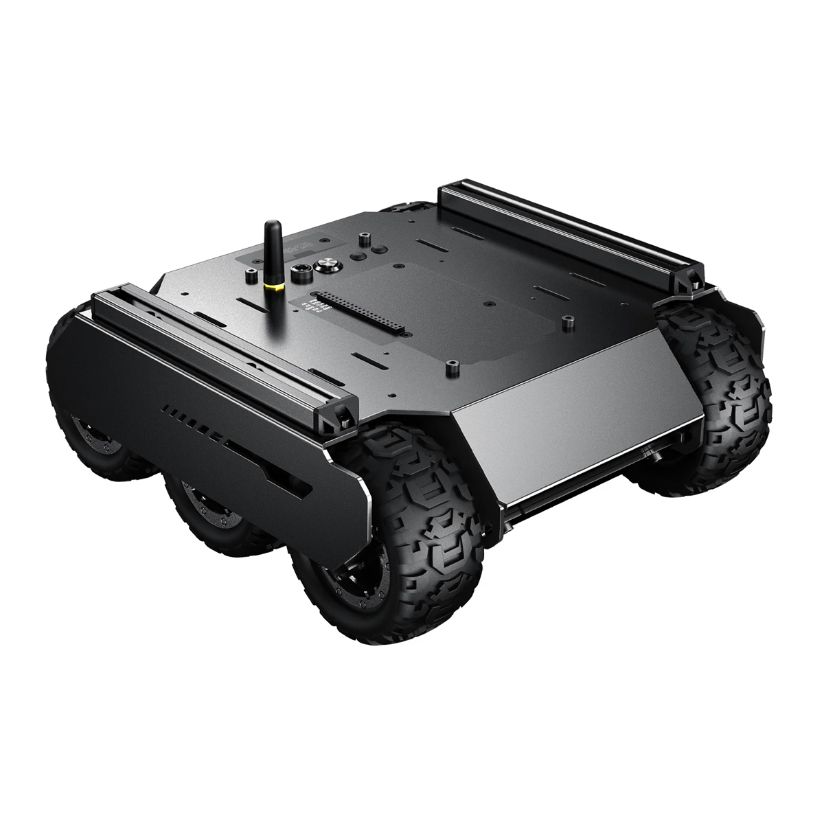 6WD Mobile Robot Car with Rubber Wheels Flexible And Expandable Off-Road UGV Extension Rails for ESP32 Programmable Robotic Car