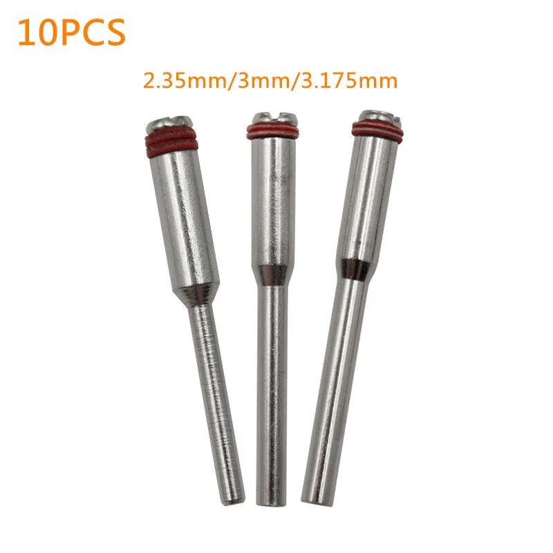 Accesorios Dremel de 10 piezas, palanca de conexión de sujeción en miniatura de 2,35/3mm, mandril de rueda de pulido, soporte de rueda de corte, vástago