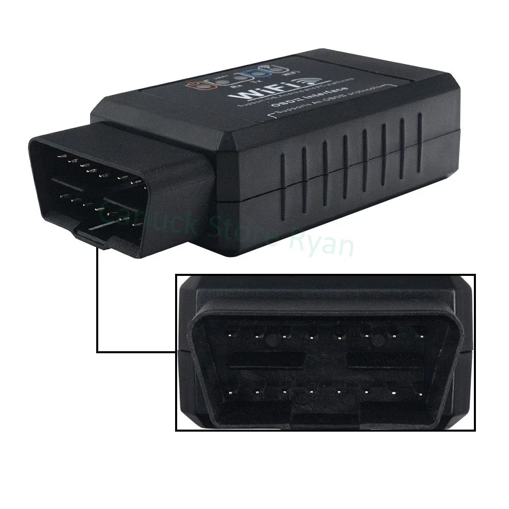 Nuevo ELM 327 V1.5 WIFI OBD2 WIFI escáner Auto ODB2 ELM327 V1.5 WIFI para Android/IOS OBD 2 OBD2 herramienta de diagnóstico automático de coche