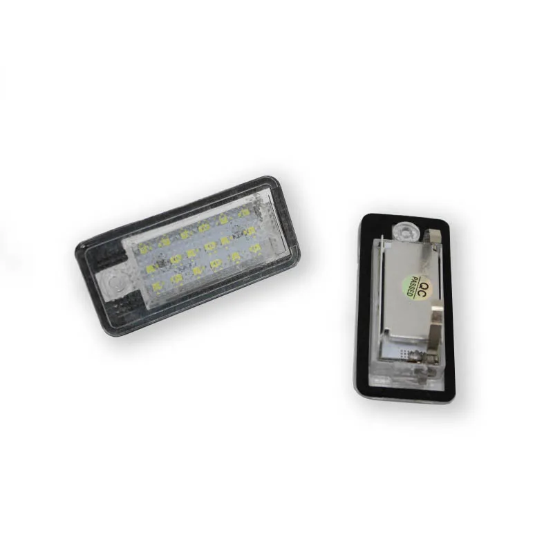 Luz LED para matrícula Audi, 2 uds., A3, A4, S4, RS4, B6, B7, A6, RS6, S6, C6, S5, Q7, A8, S8, Avant Canbus, lámpara para matrícula sin errores