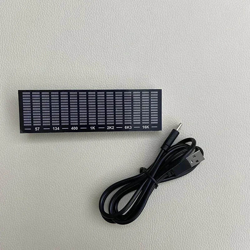 Indicatore di livello LED Multi-modalità elettronico Display dello spettro musicale luce dell'atmosfera lampada a ritmo Audio Stereo VU Meter