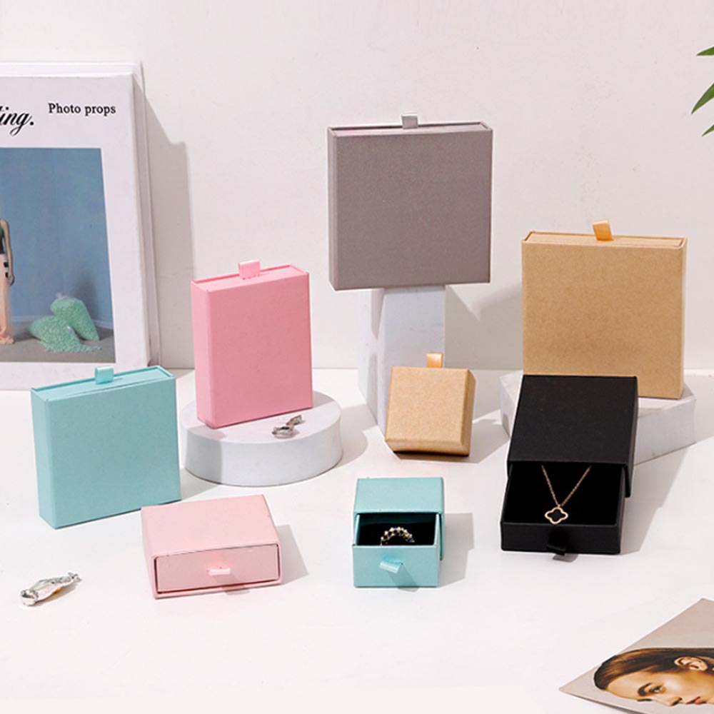 10 шт. бумажная Подарочная коробка для ювелирных изделий для колец, серег, подвесок, ожерелий, браслетов, гвоздиков, органайзер, свадебные сувениры, упаковка для ювелирных изделий