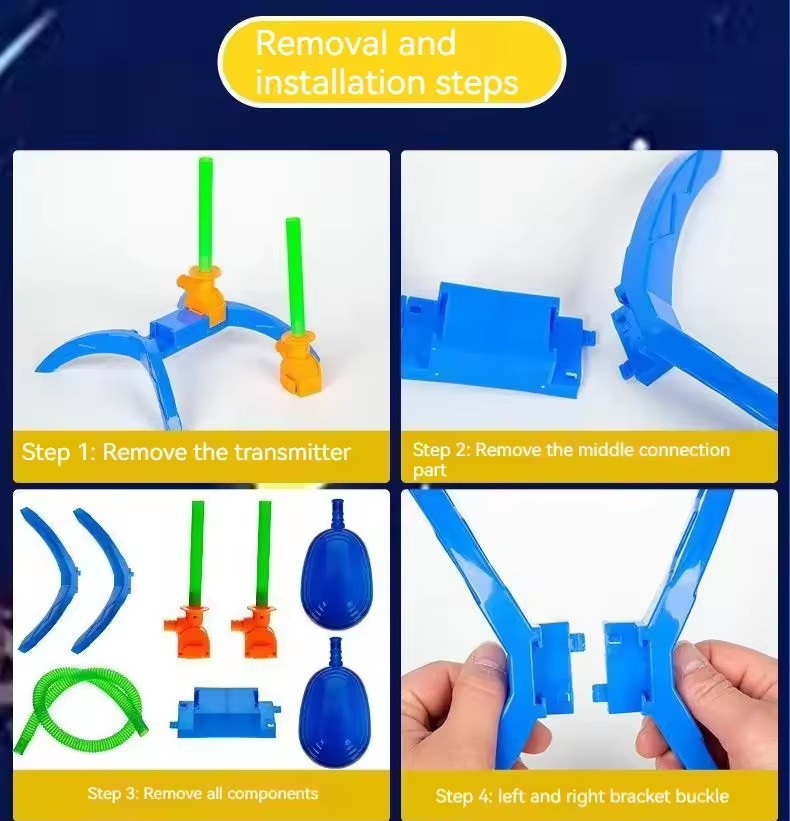 เด็ก Air Rocket ปั๊มเท้า Launcher กลางแจ้ง Air Pressed Stomp Soaring Rocket ของเล่นเด็กเล่นชุดกระโดดเกมกีฬาของเล่นสําหรับเด็ก
