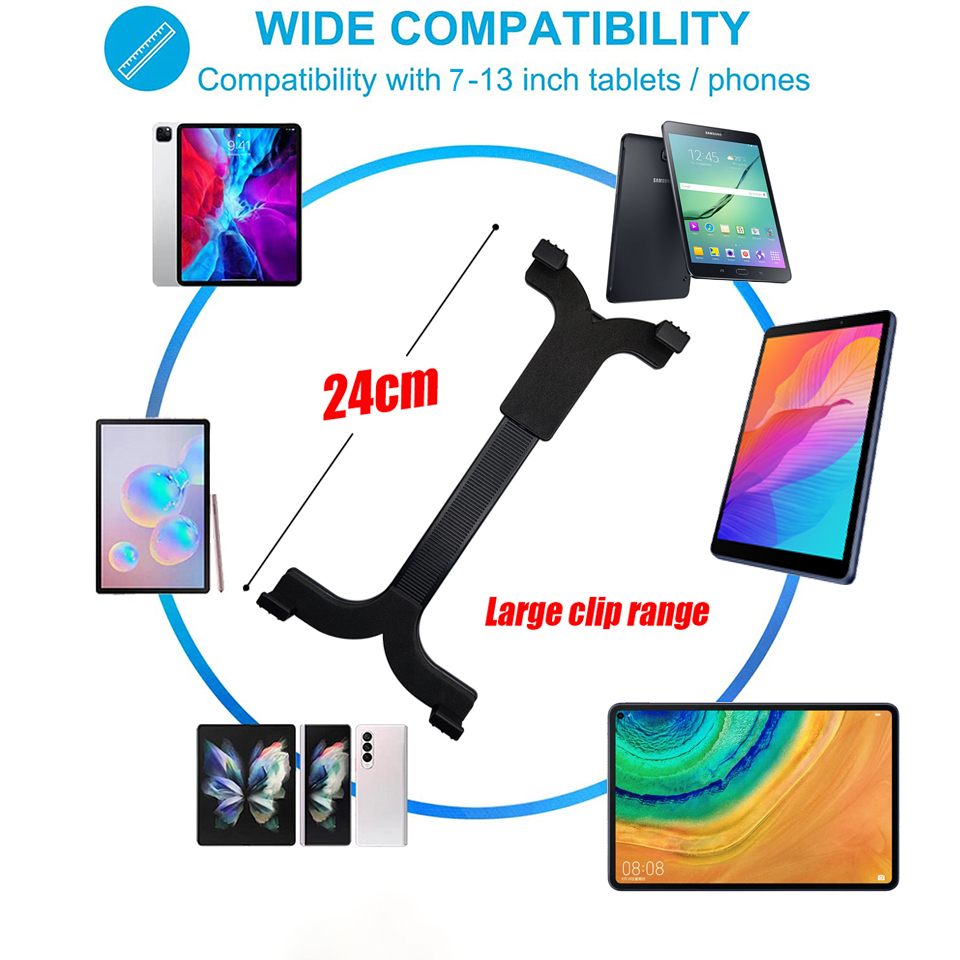 Soporte de brazo largo para tableta de coche, montaje de ventosa para iPad Pro Air de 7 a 13 pulgadas, Xiaomi, tableta, SUV, camión, elevador de vehículo, ventana de parabrisas Uber
