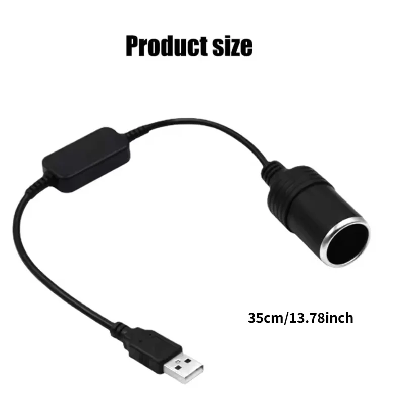 1pc 5V 2A USB Zu 12V Zigarette Leichter Buchse USB Männlich zu Weiblich Zigarette Leichter Adapter konverter Auto Elektronik Zubehör