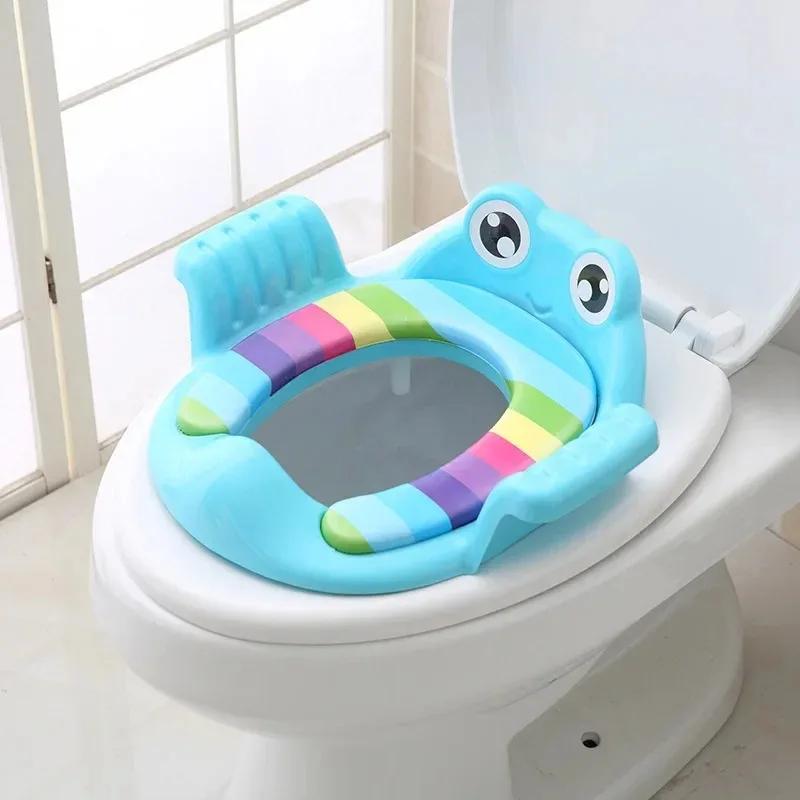 Bebê criança potty toalete trainer assento passo fezes escada cadeira de treinamento ajustável confortável dos desenhos animados bonito assento toalete para childr