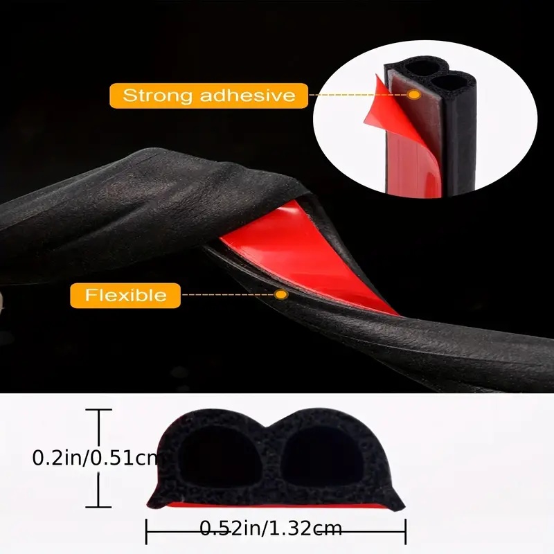 SEAMETAL Auto Rubberen Afdichtingen Sticker Geluidsisolatie Afdichting Protector Tochtstrip Autodeur Afdichting Strips 4M/5M/16M/25M B Vorm