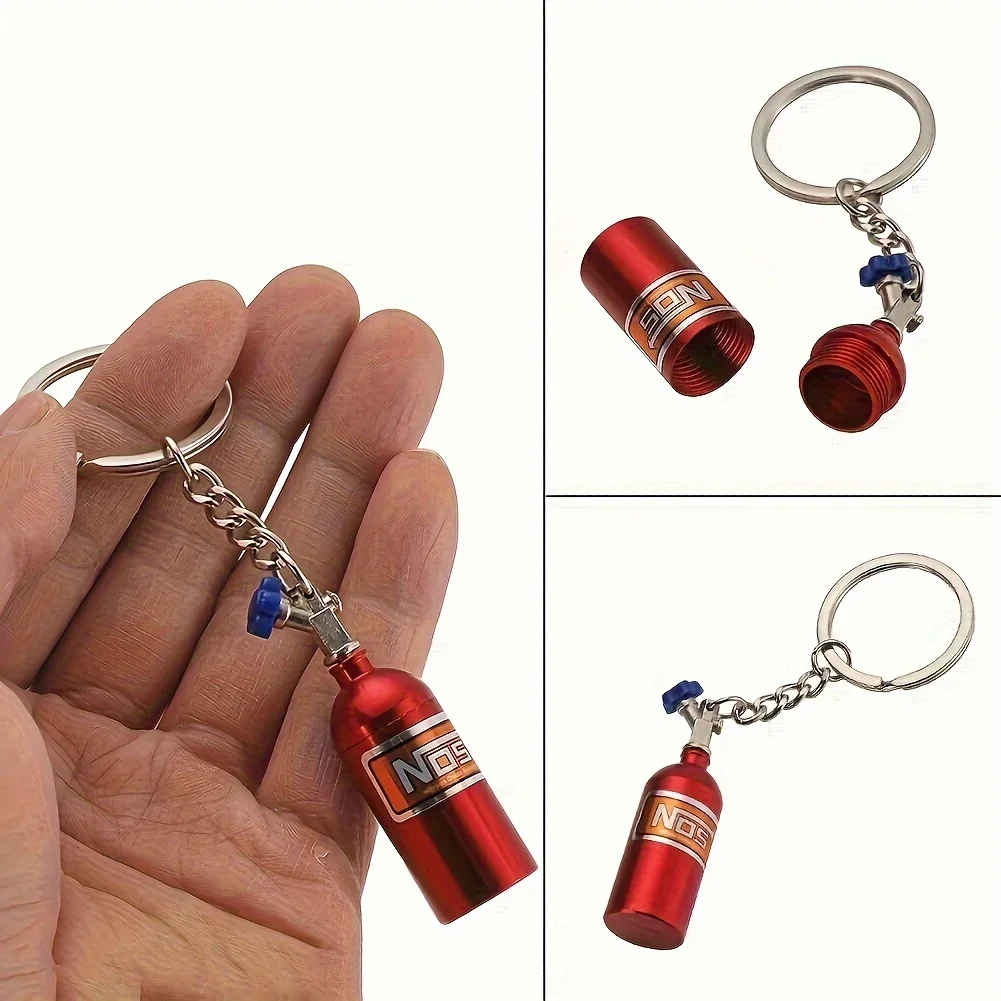 Ajrc 1/10 Simulatie Klimmen Auto Universele Decoratieve Onderdelen Nos Metalen Simulatie Stikstoffles Met Vaste Ketting
