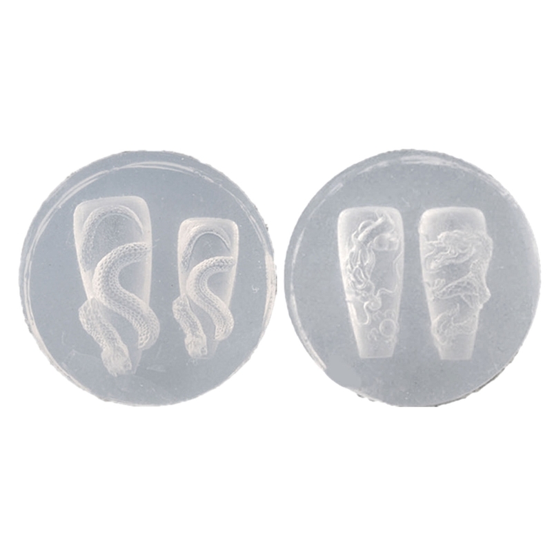 Nagelstempelschablone, Drachen-/Schlangenform, Nagelkunstformen, DIY-Nagelschnitzform, Nagelzubehör für Nagelkunst-Enthusiasten