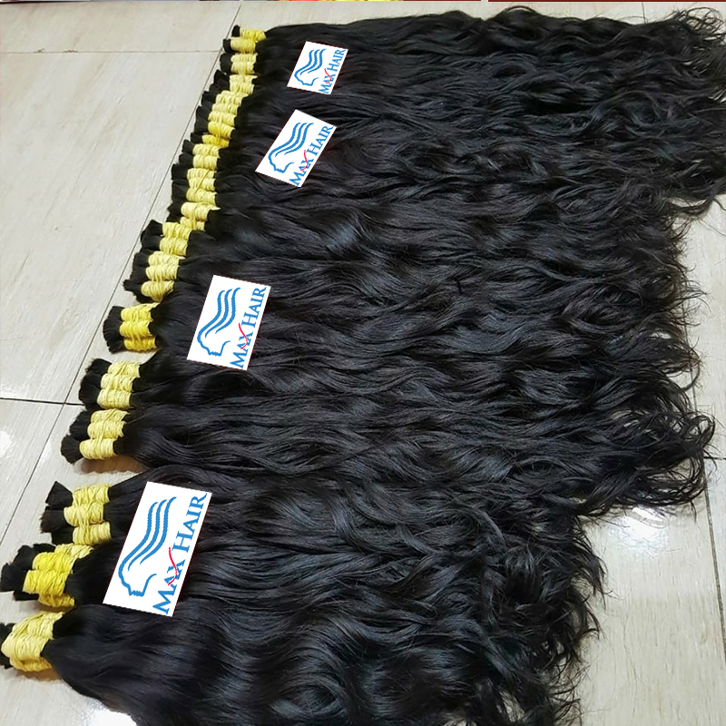 100% ผมมนุษย์ BULK Braiding ผม Cabelo Humano ไม่มี Weft ผมที่ยังไม่ได้ผมมนุษย์ Boho Braids CURLY Body WAVE มนุษย์ผมจํานวนมาก