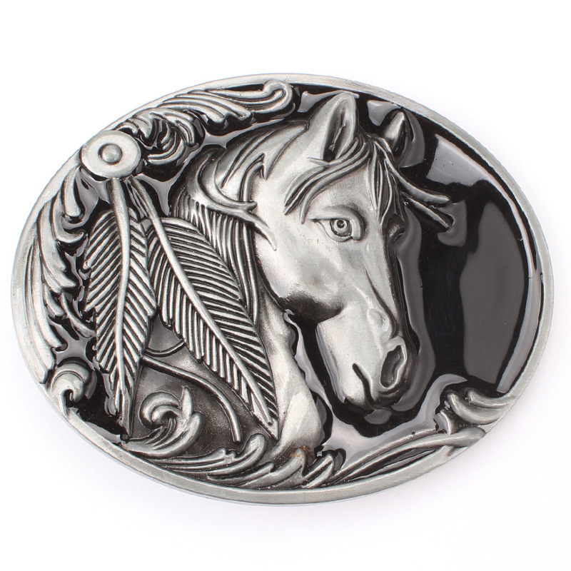 Horse Buckle for Men's 3.8cm Leather Belt K121