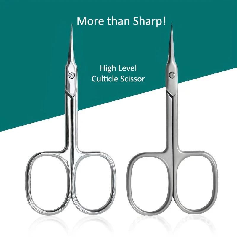 Dead Skin Remover สแตนเลสปลายโค้งใบมีดบางกรรไกรหนังกําพร้าเล็บ Clippers Trimmer เล็บเครื่องมือเครื่องมือคิ้ว