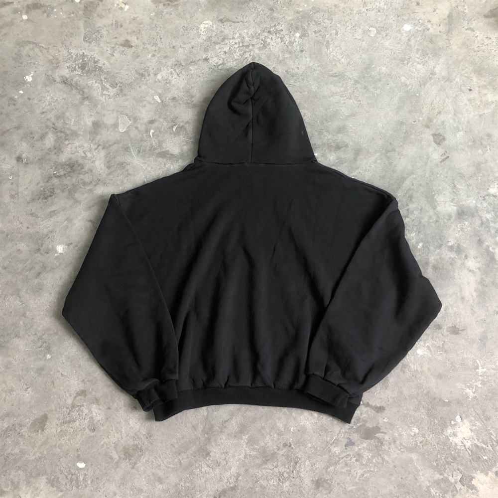 Frog Drift moda 1:1 ropa de calle Kanye West DONDA calidad impresa sudadera de terciopelo Casual suelta de gran tamaño Tops sudaderas con capucha para hombres