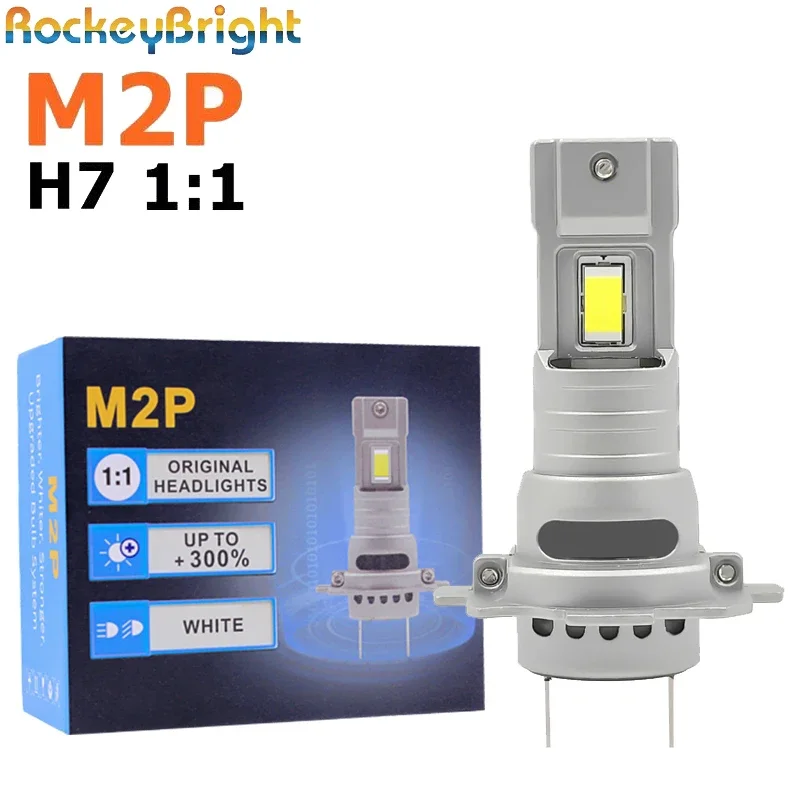Faro Led M2P H7 6500K H11 H8 luz antiniebla 9005 HB3 H1 9006 H4 lámpara LED para coche bombilla de faro LED luz RoHS 4300K 3000K
