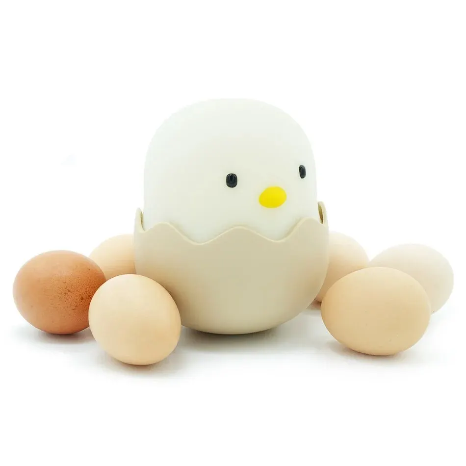 Eggshell Chicken Silicone Pat Lamp USB Night Light ricarica infermieristica Light Tumbler Cartoon Egg bambini lampada da tavolo a Led